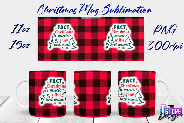 Christmas Mug | Christmas Quotes | 11 oz 15 oz Sublimation | PNG Design | Holiday Design Sublimation The T Store Design 