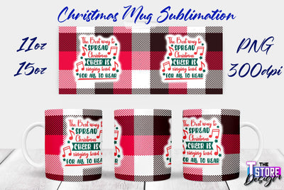 Christmas Mug | Christmas Quotes | 11 oz 15 oz Sublimation | PNG Design | Holiday Design Sublimation The T Store Design 