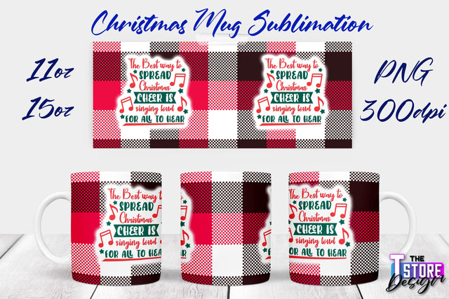 Christmas Mug | Christmas Quotes | 11 oz 15 oz Sublimation | PNG Design | Holiday Design Sublimation The T Store Design 