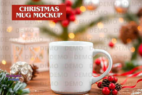 Christmas Mug Digital Mockup Mock Up Photo Sublimatiz Designs 