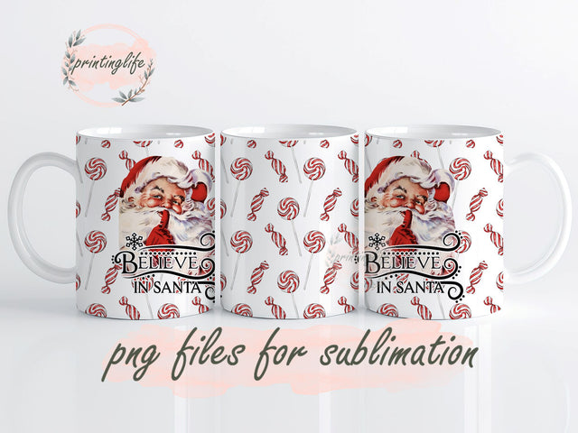 Christmas Mug Wrap Design, Instant Digital Design Download Mug Wrap Design, Mug Design PNG Sublimation PrintingLife 