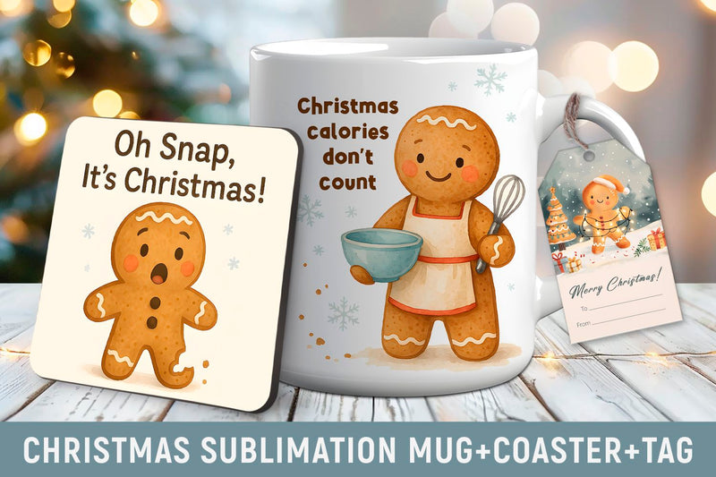 Christmas mug wrap sublimation Sublimation KMarinaDesign 