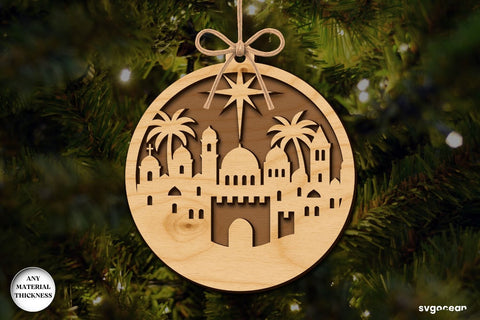 Christmas Nativity Ornament Bundle SVG SvgOcean 