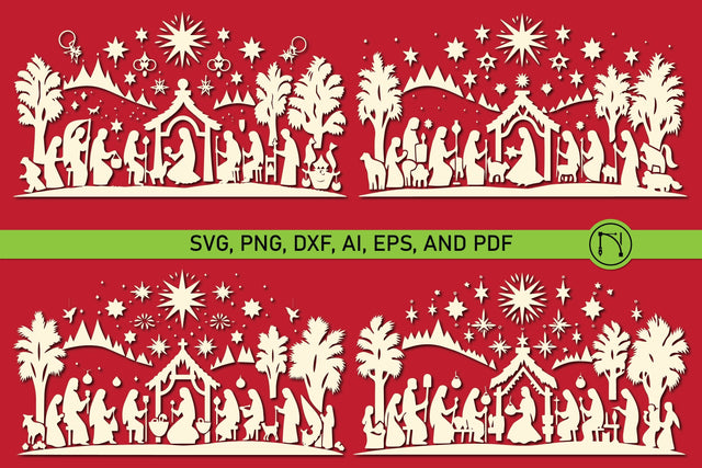 Christmas Nativity Scene SVG Bundle SVG MD JOYNAL ABDIN 