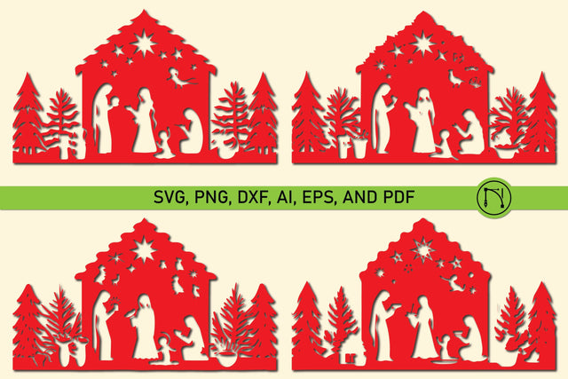 Christmas Nativity Scene SVG Bundle SVG MD JOYNAL ABDIN 