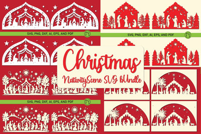 Christmas Nativity Scene SVG Bundle SVG MD JOYNAL ABDIN 