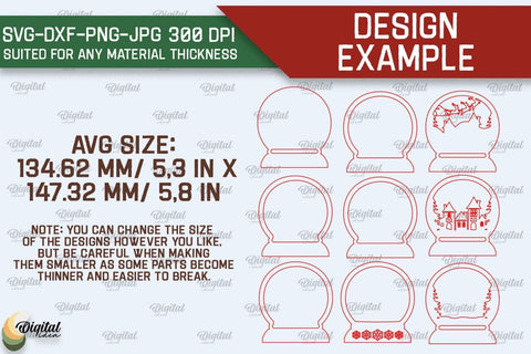 Christmas Nightlights Laser Cut Bundle. Christmas Decor SVG SVG Evgenyia Guschina 