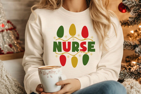 Christmas Nurse| Christmas Nursing SVG Cutting Files. SVG CosmosFineArt 