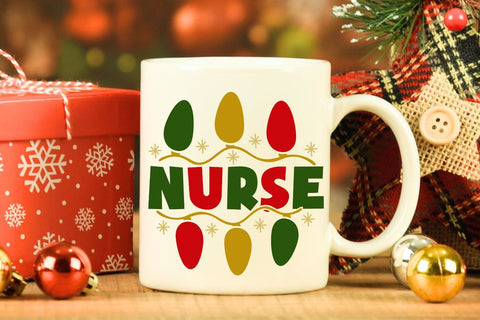 Christmas Nurse| Christmas Nursing SVG Cutting Files. SVG CosmosFineArt 