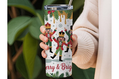Christmas Nutcracker 20oz Tumbler Wrap Sublimation DesignSVG 