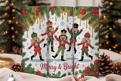 Christmas Nutcracker 20oz Tumbler Wrap Sublimation DesignSVG 