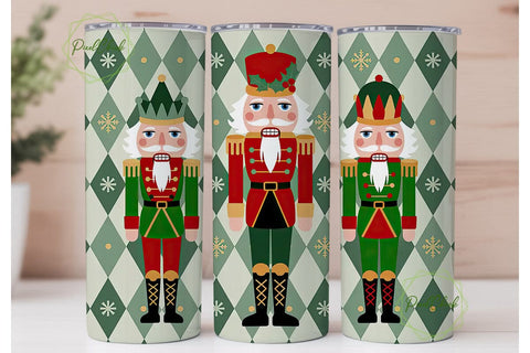 Christmas Nutcracker 20oz Tumbler Wrap Sublimation PixelChick 