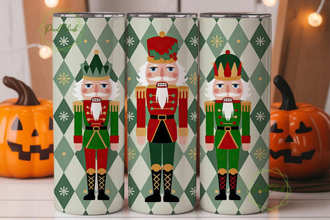 Christmas Nutcracker 20oz Tumbler Wrap Sublimation PixelChick 