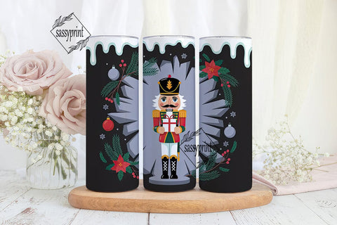 Christmas Nutcracker 20oz Tumbler Wrap Sublimation sassyprint 