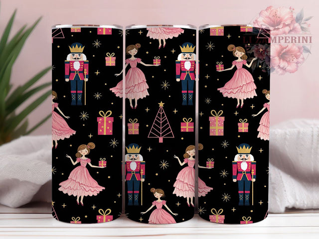 Christmas Nutcracker Girls Holiday Tumbler, Holiday Nutcracker Sublimation Design, Festive Cup Art, 20oz Xmas Tumbler, Whimsical Nutcracker Mug, Stylish Christmas Cup, Cozy Holiday Wrap Sublimation Li Zamperini 