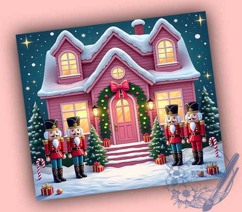 Christmas Nutcracker Tumbler, Nutcracker Wrap Design, 20oz Sublimation Tumbler, Holiday Drinkware, Festive Nutcracker Cup, Christmas Decor Tumbler, Nutcracker Gift Mug Sublimation ToriDesigns 