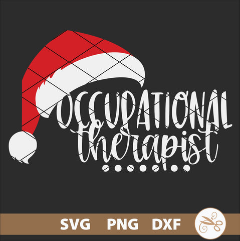 Christmas Occupational Therapist SVG PNG DXF SVG Cutting Edge Applique 