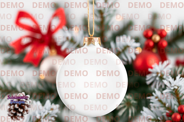 Christmas Ornament Blank Mockup Mock Up Photo Sublimatiz Designs 