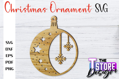 Christmas Ornament Bundle | Christmas Tree Decoration | Christmas Gift Idea | CNC File SVG The T Store Design 