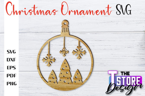 Christmas Ornament Bundle | Christmas Tree Decoration | Christmas Gift Idea | CNC File SVG The T Store Design 