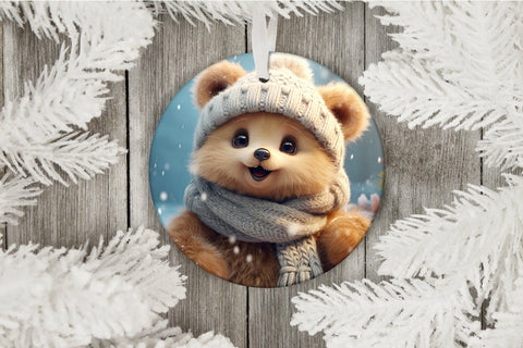 Christmas Ornament Bundle, Cute Animals Sublimation 20 PNG Sublimation OrangeBrushStudio 