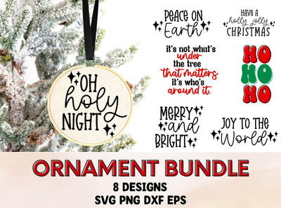 Christmas Ornament Bundle Thumbnail - SVG PNG DXF EPS SVG So Fontsy Design Shop 
