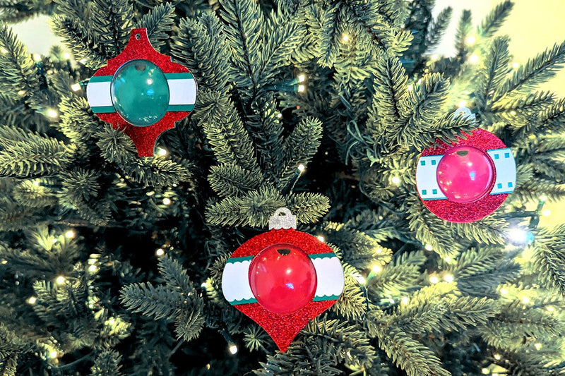 Christmas Ornament Candy Dome Holder SVG Trio 3D Paper Risa Rocks It 