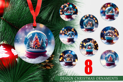 Christmas Ornament Christmas Globe Sublimation artnoy 