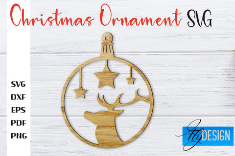 Christmas Ornament | Christmas Tree Decoration | Christmas Gift Idea | CNC File SVG Fly Design 