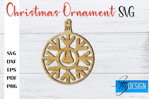 Christmas Ornament | Christmas Tree Decoration | Christmas Gift Idea | CNC File SVG Fly Design 