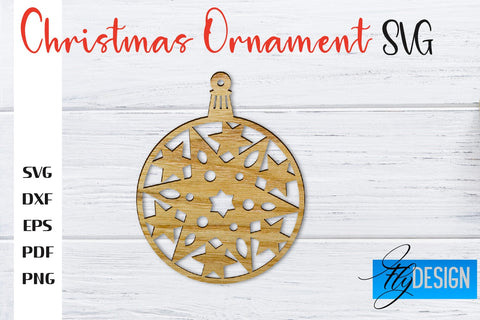Christmas Ornament | Christmas Tree Decoration | Christmas Gift Idea | CNC File SVG Fly Design 
