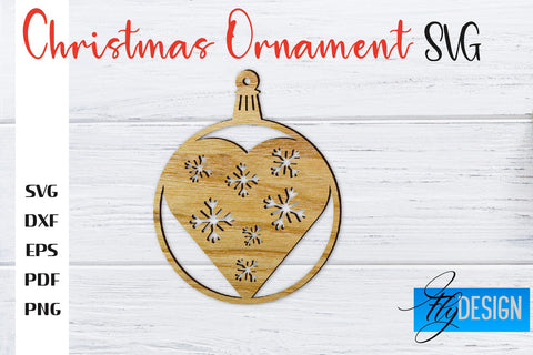 Christmas Ornament | Christmas Tree Decoration | Christmas Gift Idea | CNC File SVG Fly Design 