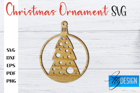 Christmas Ornament | Christmas Tree Decoration | Christmas Gift Idea | CNC File SVG Fly Design 