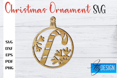 Christmas Ornament | Christmas Tree Decoration | Christmas Gift Idea | CNC File SVG Fly Design 