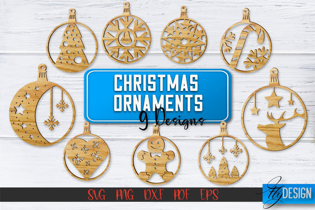 Christmas Ornament | Christmas Tree Decoration | Christmas Gift Idea | CNC File SVG Fly Design 