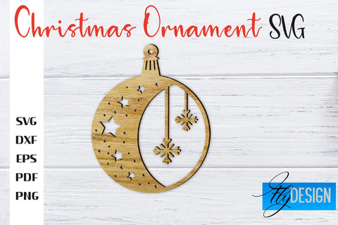 Christmas Ornament | Christmas Tree Decoration | Christmas Gift Idea | CNC File SVG Fly Design 