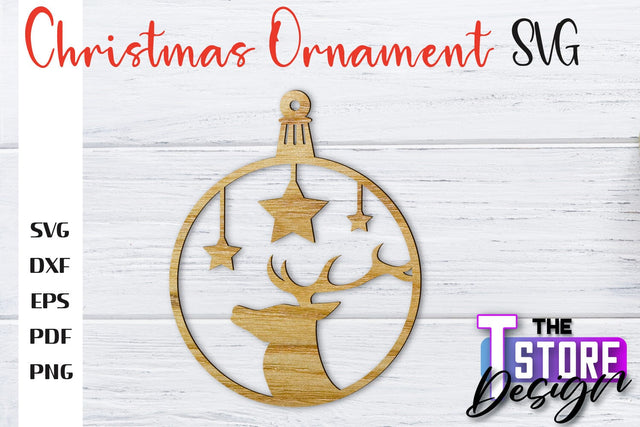 Christmas Ornament | Christmas Tree Decoration | Christmas Gift Idea | CNC File SVG The T Store Design 