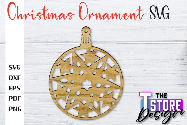 Christmas Ornament | Christmas Tree Decoration | Christmas Gift Idea | CNC File SVG The T Store Design 