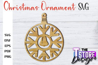 Christmas Ornament | Christmas Tree Decoration | Christmas Gift Idea | CNC File SVG The T Store Design 