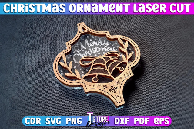 Christmas Ornament | Christmas Tree Decoration | Christmas Gift Idea | CNC File SVG The T Store Design 
