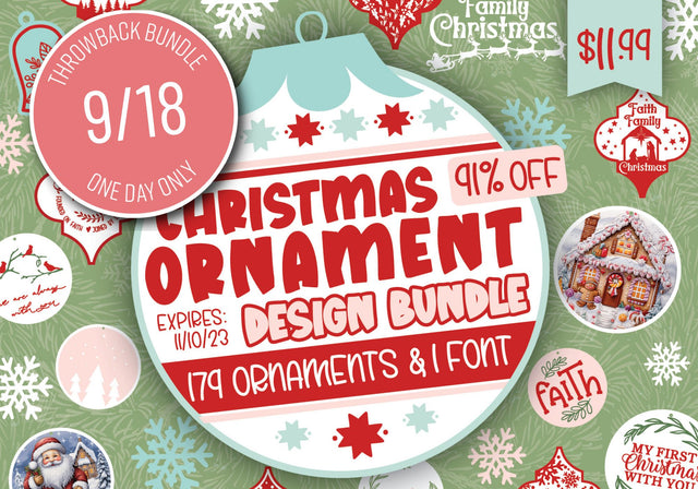 Christmas Ornament Design Bundle | 24 Hours ONLY! 91% OFF! Bundle So Fontsy Design Shop 