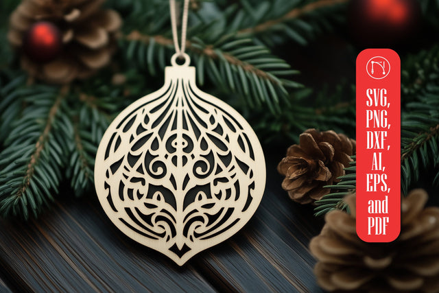 Christmas Ornament Laser Cut SVG SVG MD JOYNAL ABDIN 