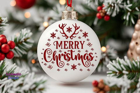 Christmas Ornament Mockup White Mock Up Photo Sublimatiz Designs 