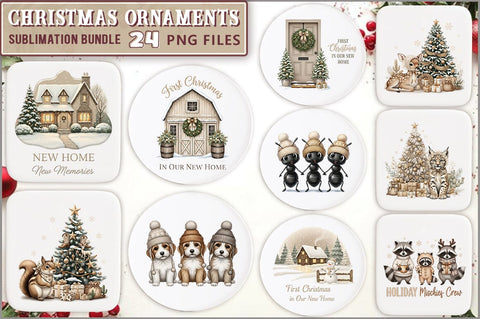 Christmas Ornament PNG Bundle Sublimation Shetara Begum 