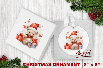 Christmas ornament sublimation / baby christmas bear png Sublimation Angelina Semenova 
