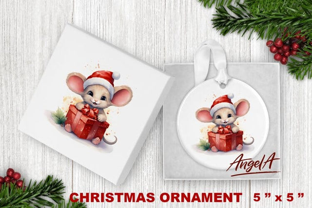 Christmas ornament sublimation / baby mouse sublimation Sublimation Angelina Semenova 