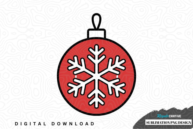 Christmas ornament sublimation png design Sublimation Regulrcrative 