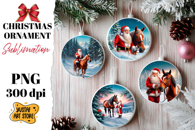 Christmas ornament sublimation. Santa Claus sublimation Sublimation Yustaf Art Store 