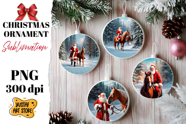 Christmas ornament sublimation. Santa Claus sublimation Sublimation Yustaf Art Store 
