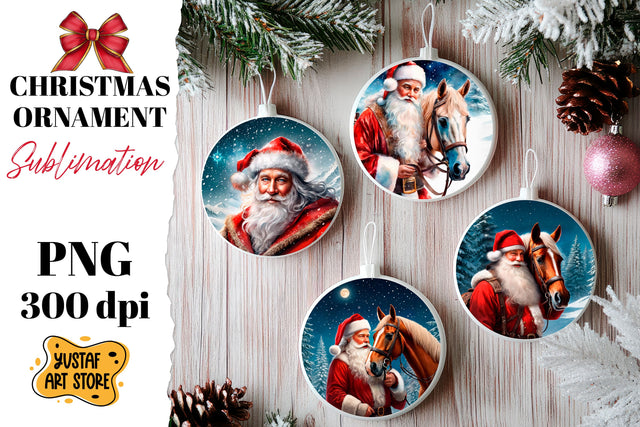 Christmas ornament sublimation. Santa Claus sublimation Sublimation Yustaf Art Store 